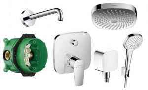 Podtynkowy system prysznicowy Hansgrohe Talis E z deszczownicą 180