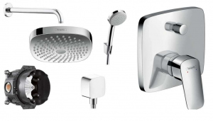 Podtynkowy komplet prysznicowy Hansgrohe Logis E180