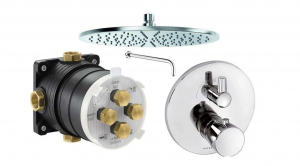 Podtynkowy termostatyczny zestaw prysznicowy Kludi Balance 1f
