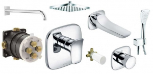 Podtynkowy zestaw prysznicowy Kludi Ambienta do 3 odbiorników