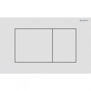 Przycisk do UP320 Geberit Sigma40 stal nierdzewna bialy mat prostokatny 115.629.JT.1