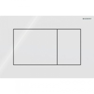 Przycisk uruchamiajacy Geberit Sigma01 przedni bialy-alpin prostokatny 115.660.11.1