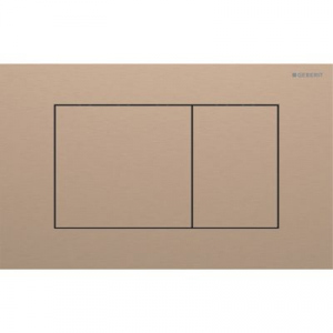 Przycisk wc UP320 Geberit Sigma40 stal nierdzewna czerwone zloto prostokatny 115.629.QB.1