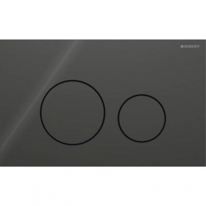 Przycisk wc UP320 Geberit Sigma40 szklo czarne okragly 115.628.SJ.1