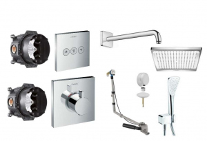 Shower Select zestaw podtynkowy do 3 odbiorników