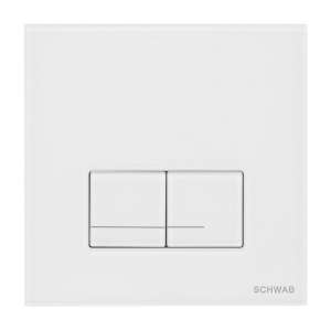 Szklany przycisk spłukujący Schwab Arte Duo Glass white