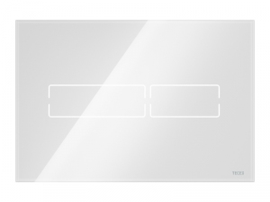 Tece Lux Mini przycisk spłukujący szkło białe 9.240.960