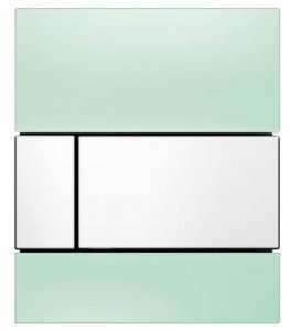 Tece Square przycisk do pisuaru szkło zielone, przycisk biały 9.242.803