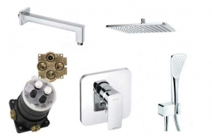 Zestaw podtynkowy Pure&Style z deszczownicą