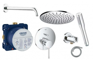 Podtynkowy komplet z deszczownica Grohe Essence Smart 300
