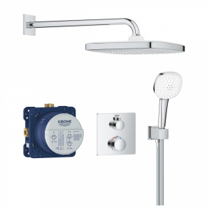 Grohe Grohtherm Cube 250 komplet podtynkowy z deszczownia 34871000 chrom