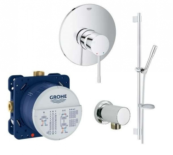 Grohe Essence zestaw prysznicowy na jeden odbiornik z zestawem słuchawkowym na drążku -image_Grohe_27368001_1