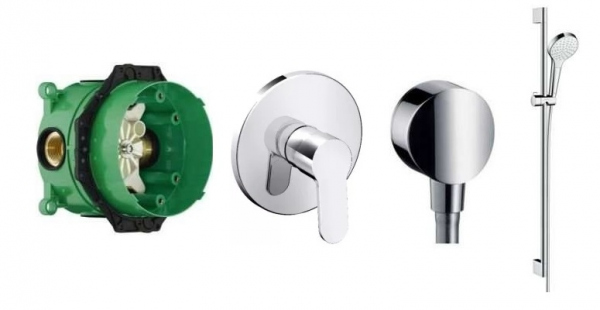 Hansgrohe Metris Puro zestaw podtynkowy z zestawem prysznicowym na drążku.-image_Hansgrohe_32665000_1