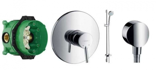 Hansgrohe Talis S zestaw podtynkowy do obsługi słuchawki zawieszanej na drążku -image_Grohe_19468LS0_1
