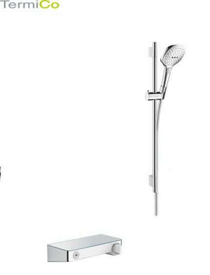 Termostatyczny zestaw prysznicowy Hansgrohe 27026400 w wersji biały/chrom. -image_Hansgrohe_27026400_1