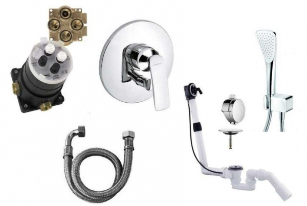 Kludi Balance zestaw napełniający wannę przez przelew wraz z słuchawką KL/Balance/6-image_Kludi_KL/BALANCE/6_1