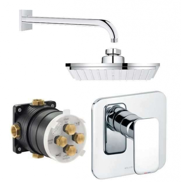 Kompletny zestaw podtynkowy z deszczownicą 150mm.-image_Kludi_KL/E2/150_1