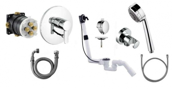 Kludi Zenta zestaw do wanny z napełnianiem wanny przez przelew, słuchawką Kl/Zenta/7-image_Kludi_KL/ZENTA/7_1