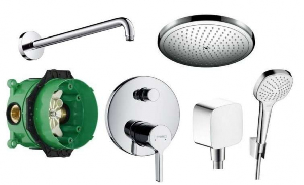 Hansgrohe Metris S kompletny zestaw podtynkowy z deszczownicą 28cm -image_Hansgrohe_31465000_1