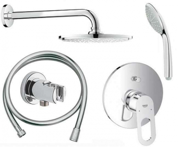 Podtynkowy komplet prysznicowy Grohe BauLoop z dużą okrągłą deszczownicą 210mm.-image_Grohe_GR/BAULOOP/210_1