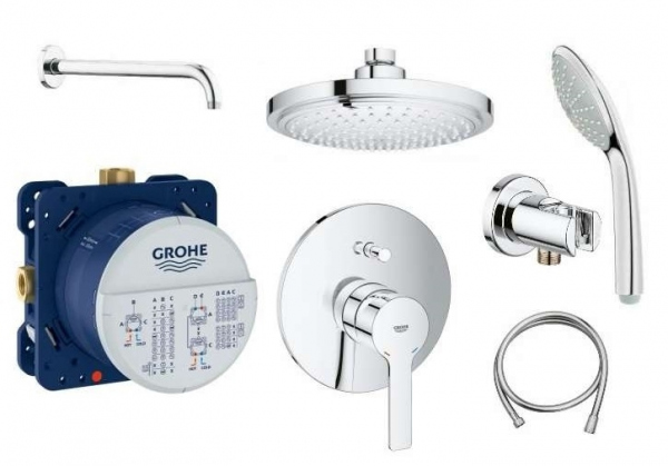 Grohe Lineare podtynkowy pakiet prysznicowy z deszczownicą 18cm GR/LINEARE/180