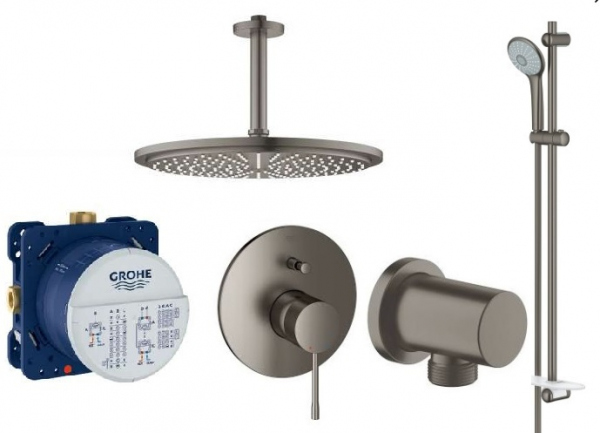 Podtynkowy zestaw prysznicowy z deszczownicą sufitową Essence 310 -image_Grohe_GR/ESSENCE310S/BHG_1