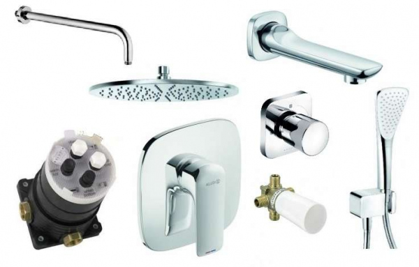 Kludi Ameo pakiet podtynkowy do obsługi trzech odbiorników -image_Kludi_416550575_1