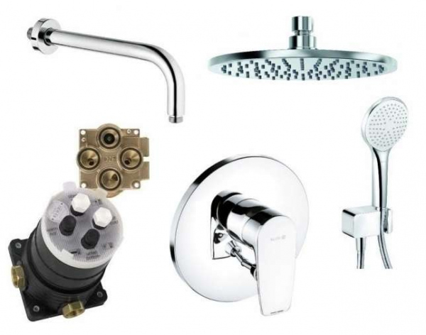 Kludi Puresolid kompletny pakiet podtynkowy z deszczownicą 20cm -image_Kludi_379200575_1