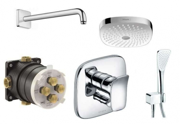 Podtynkowy zestaw Kludi ambienta z deszczownicą 18  kl/ambienta/E180
-image_Hansgrohe / Kludi_KL/AMBIENTA/E180_1