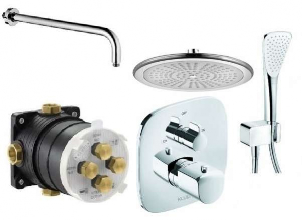 Kludi Ameo kompletny zestaw podtynkowy z deszczownicą Freshline i baterią termostatyczną -image_Kludi_418300575_1