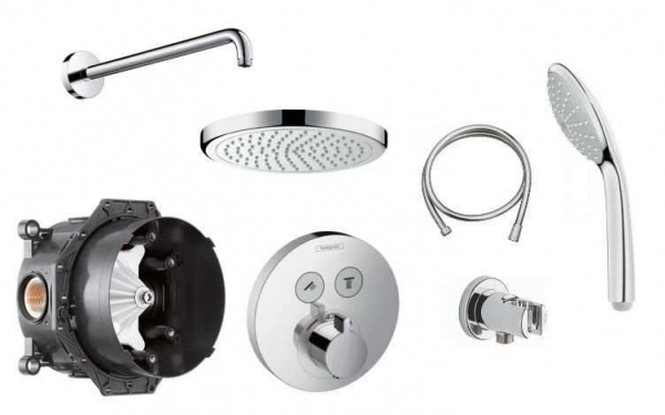 Podtynkowy pakiet termostatyczny Showerselect HGR/SHOWERSELECT/220-image_Grohe/Hansgrohe_HGR/SHOWERSELECT/220_1