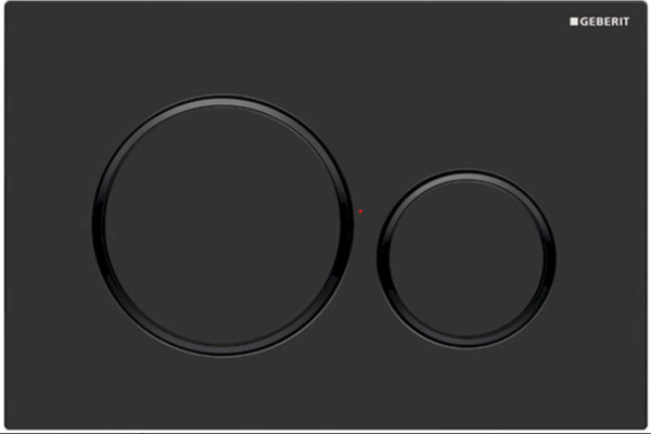 Czarny przycisk spłukujący do Geberit Duofix UP320 wersja matowa-image Geberit Sigma20 115.882.16.1