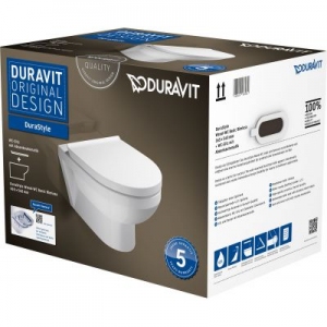 Zestaw Duravit DuraStyle Basic miska WC wisząca Rimless z deską wolnoopadającą 45620900A1-image_Duravit_45620900A1_1
