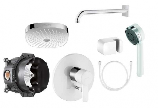 Kludi Zenta White prysznicowy pakiet podtynkowy KL/ZENTAW/180 -image_Hansgrohe / Kludi_KL/ZENTAW/180_1