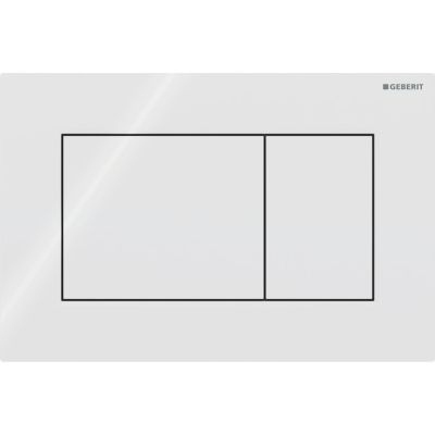 Biały prostokątny przycisk Geberit Sigma01 115.660.11.1