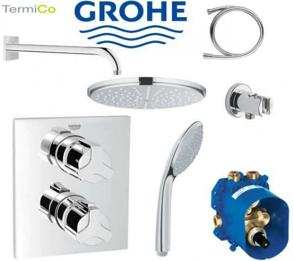 Podtynkowy termostatyczny zestaw prysznicowy Grohe Allure z deszczownicą 210mm.-image_Grohe_GR/ALLURE/RAINSHOWER_1