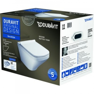 Komplet Duravit DuraStyle miska WC Rimless wisząca z deską wolnoopadającą 45510900A1 -image_Duravit_45510900A1_1