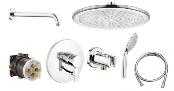 Pakiet podtynkowy Kludi Zenta z deszczownicą Freshline 25cm-image_Kludi / Grohe_KL/ZENTA/FRESH_1
