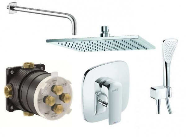 Podtynkowy zestaw prysznicowy Kludi Ameo z deszczownicą 300, wyjątkowa okazja.-image_Kludi_KL/AMEO/300_1