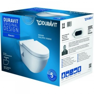 Komplet Duravit Starck 3 miska WC wisząca z deską wolnoopadającą 42000900A1-image_Duravit_42000900A1_1