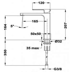 Wyiary techniczne baterii umywalkowej Teka Soller -image_Teka_853861250_2