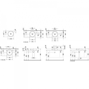 Dane techniczne umywalki Duravit Starck 1 0386470028-image_Duravit_0386470028_2