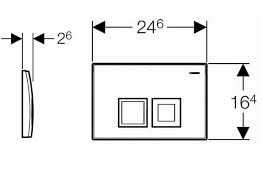 Wymiary techniczne przycisku spłukującego Geberit Delta 50 115.135.21.1-image_Geberit_115.135.21.1_3