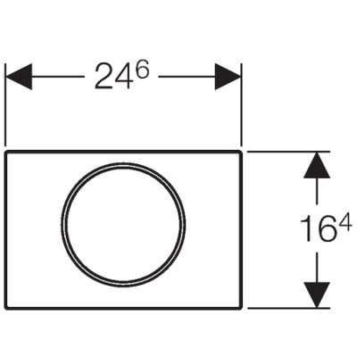 Rysunek techniczny przycisku spłukującego Geberit Sigma 10 115.787.SN.5-image_Geberit_115.787.SN.5_2