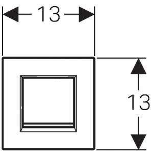 Rysunek techniczny przycisku do pisuaru Sigma 30-image_Geberit_116.017.KJ.1_2
