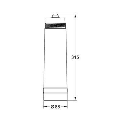 Grohe Blue wymiary filtra 40404001_2