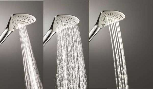 Obrazek z rodzajami strumienia w zestawie prysznicowym Kludi Fizz 3S-image_Kludi_6774005-00_5
