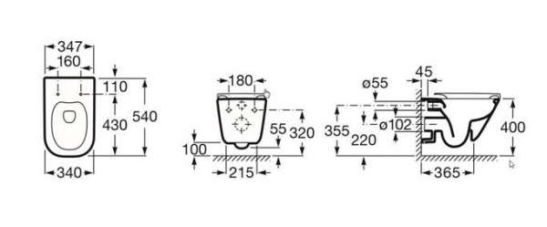 Roca Gap miska bezkołnierzowa wymiary techniczne -image_Geberit + Roca_UP320/GAPRIMLESS/S30KJ_3