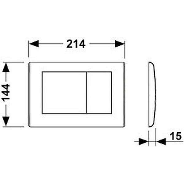 Wymiary techniczne metalowego przycisku Tece Planus 9240320-image_Tece_9.240.320_4