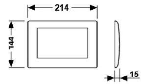 Wymiary techniczne przycisku spłukującego Tece Planus 9.240.312-image_Tece_9.240.312_4